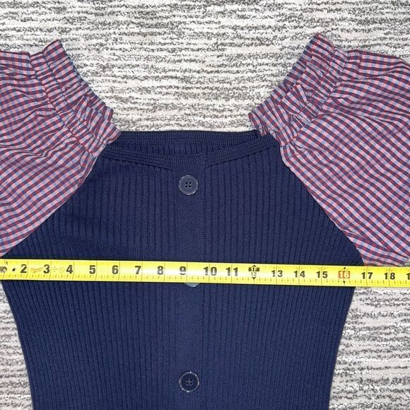 NWT Anthropologie Maeve Puff-Sleeved Mini Dress Small - Picture 8 of 14